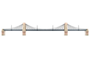 Hornby R8008 Grand Suspension Bridge OO Gauge