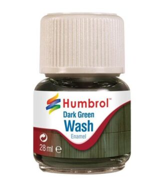 HUMBROL AV0203 DARK GREEN ENAMEL WASH (28ML)AXV0203