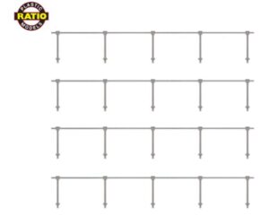 Peco Ratio 143 Handrail Stanchions, Single Rail OO Gauge