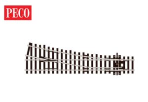 Peco SL-E91 Turnout, Small Radius, Right Hand CODE 100 OO Gauge
