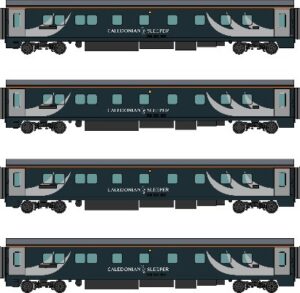 Revolution Trains RT-CS-HS-Mk5-pack4 CALEDONIAN SLEEPER MARK 5 HIGHLANDER PACK 4: INVERNESS PART 2, 4 CAR PACK, N Gauge