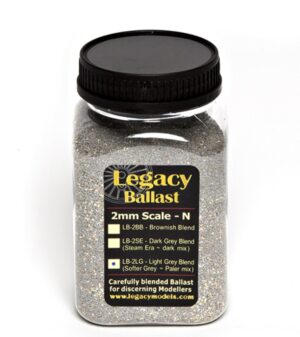 DCCconcepts LB-2LG Legacy Ballast 2mm / N Scale Ballast - Grey Blend