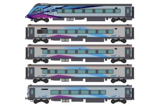 Revolution Trains RT-TPE-Mk5-pack2 Trans Pennine Express TPE 5 Car Set, Number TP09 Scarborough - Manchester Airport, N Gauge