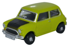 OXFORD DIECAST 76MN005S AUSTIN MINI LIME GREEN - OO gauge