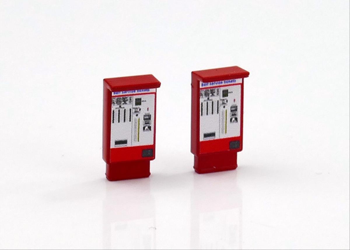 Gaugemaster GMKD91 MODERN TRAIN TICKET MACHINES 2PCS (PRE-BUILT) N Gauge