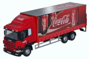 OXFORD DIECAST 76S94004CC SCANIA 94D 6 WHEEL CURTAINSIDE COCA COLA - OO Gauge