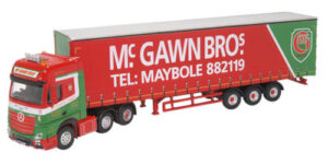 OXFORD DIECAST 76MB007 MERCEDES ACTROS GSC CURTAINSIDE MCGAWN BROS - OO gauge