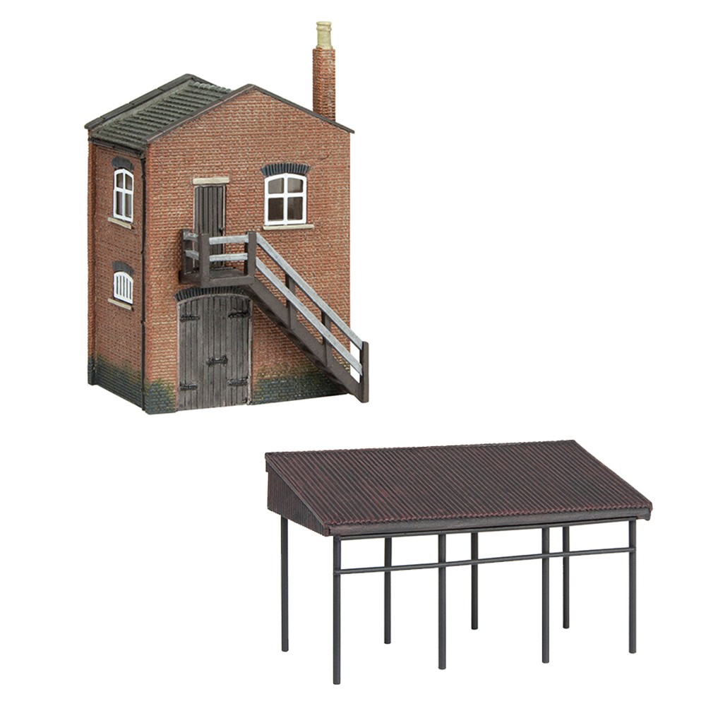 Graham Farish 42-0088 Industrial Store and Canopy N Gauge