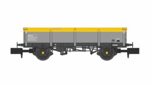 Revolution Trains ZKV Zander Engineers Wagon in Civil Engineers DUTCH Grey and Yellow Livery with Mainline Branding N-ZKV-112 Single Wagon