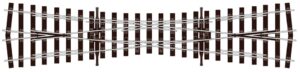 Peco SL-U1180 Streamline Code 75 OO/HO, BULLHEAD UNIFROG SINGLE SLIP OO Gauge