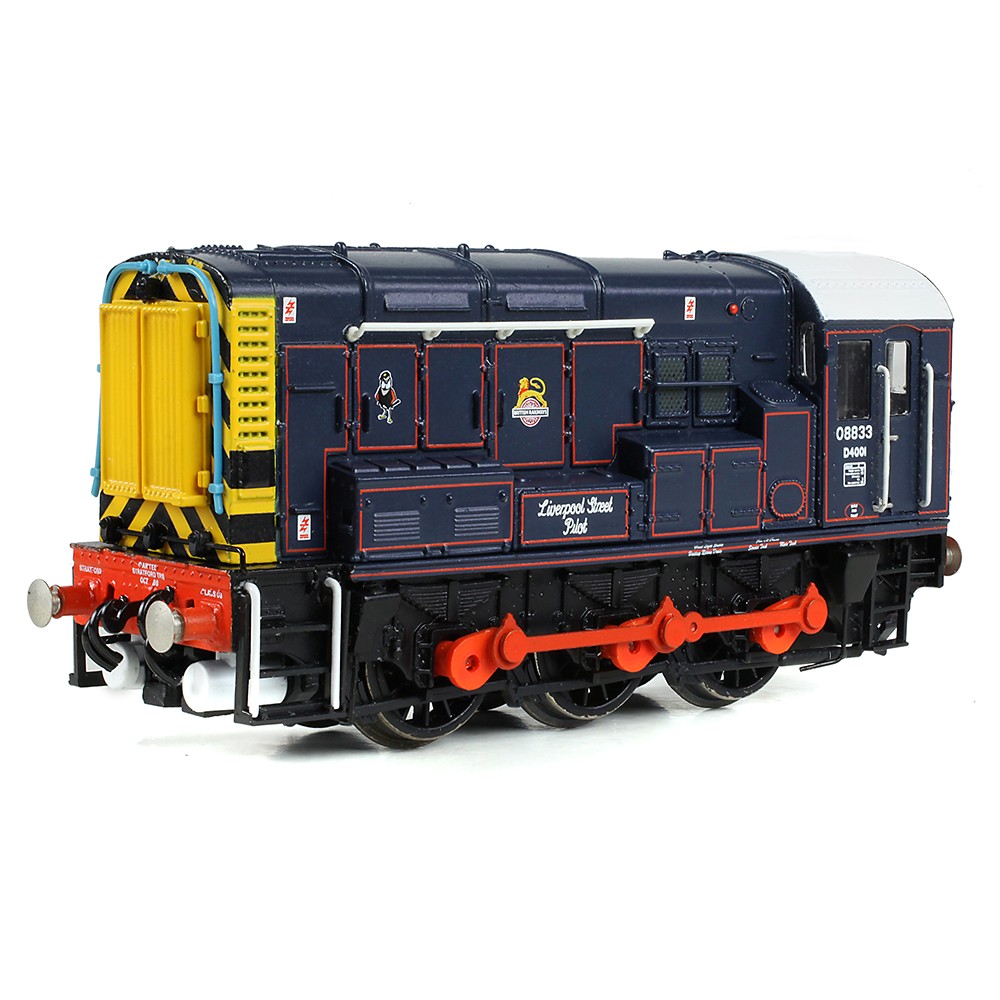 Graham Farish 371-015E Class 08 08833 'Liverpool Street Pilot' BR/GER Lined Blue (Early Em.) DCC READY, N GAUGE