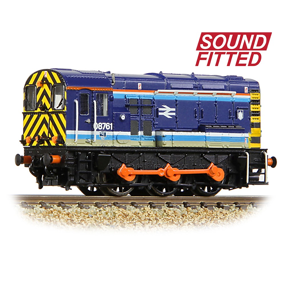 Graham Farish 371-017RJSF Class 08 08761 BR Provincial SOUND FITTED N Gauge