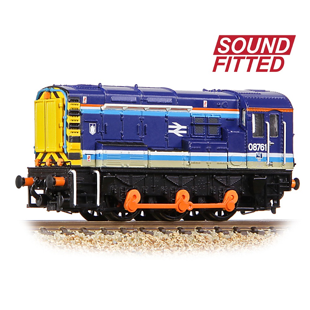 Graham Farish 371-017RJSF Class 08 08761 BR Provincial SOUND FITTED N Gauge