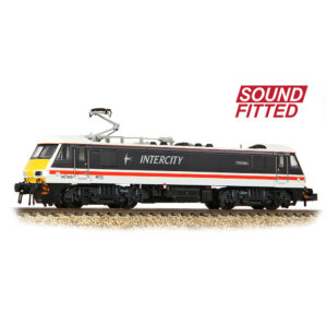 Graham Farish 371-780SF Class 90/0 90005 'Financial Times' BR InterCity (Swallow) DCC SOUND, N GAUGE