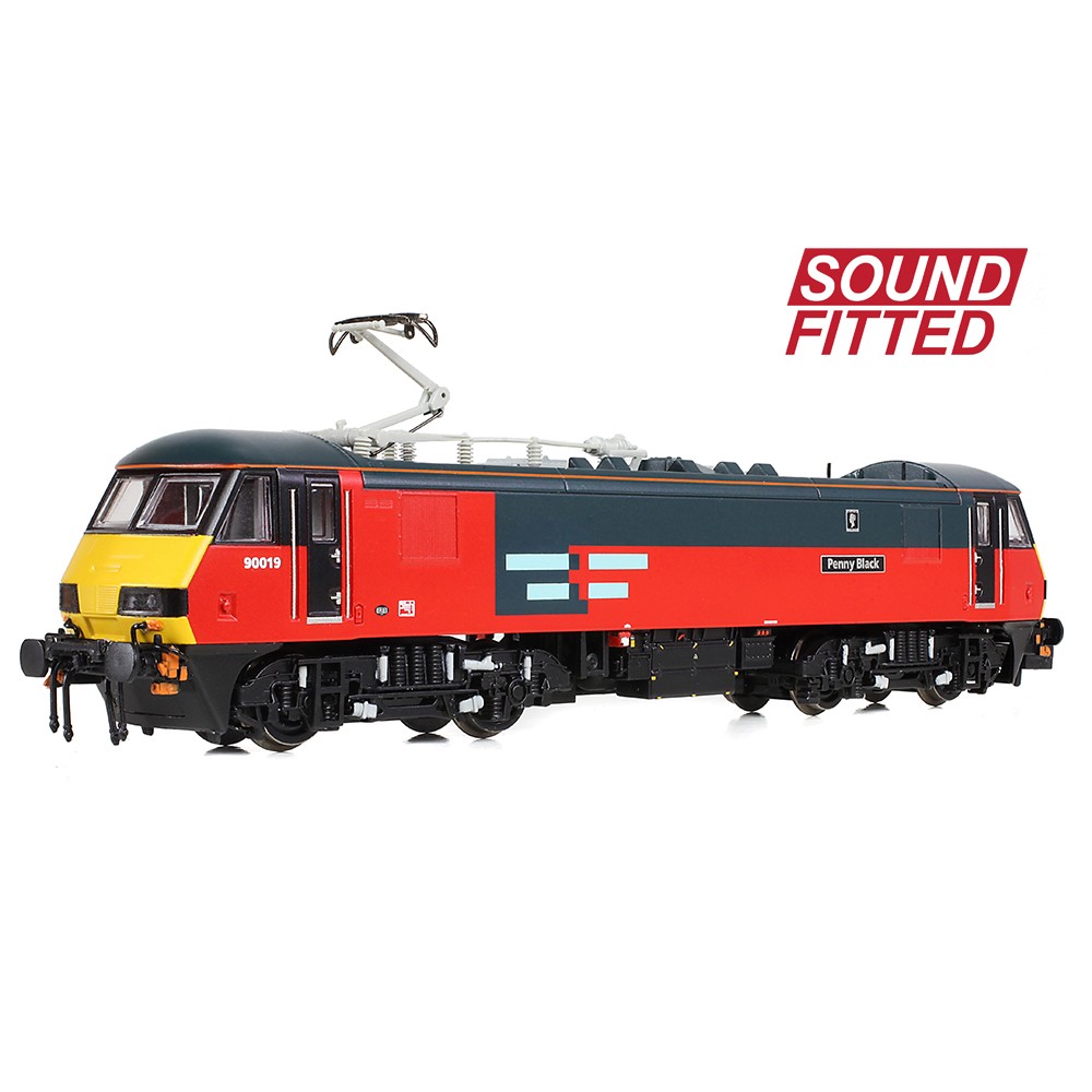 Graham Farish 371-782SF Class 90/0 90019 'Penny Black' Rail Express Systems SOUND FITTED, N GAUGE
