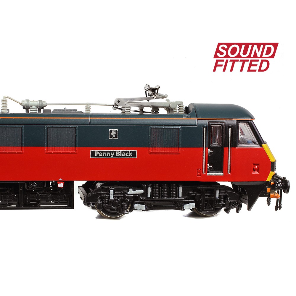 Graham Farish 371-782SF Class 90/0 90019 'Penny Black' Rail Express Systems SOUND FITTED, N GAUGE