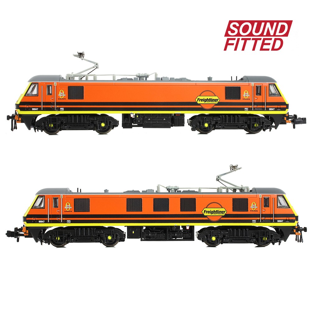 Graham Farish 371-785SF Class 90/0 90047 Freightliner G&W Sound Fitted N Gauge