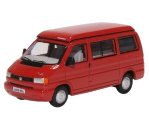 OXFORD DIECAST 76T4001 VW T4 Westfalia Camper Paprika Red OO Gauge