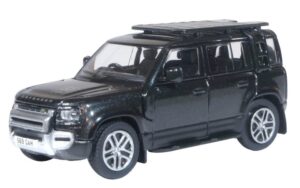OXFORD DIECAST 76ND110002 New Defender 110 Explorer Santorini Black OO gauge