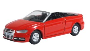 OXFORD DIECAST 76S3003 Misano Red Audi S3 Cabriolet OO gauge