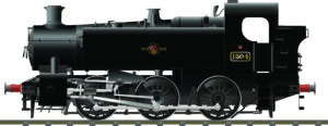 Rapido 904004 BR 15xx – No.1504 Unlined Black Late Crest DCC READY  OO Gauge