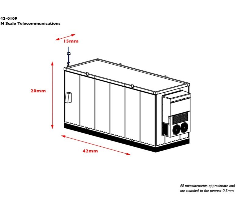 Graham Farish Scenecraft 42-0109 Telecommunications Cabin N Gauge