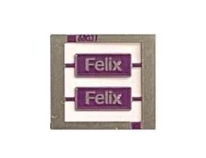 68031 Felix Class 68 Etched Nameplate - OO TPE Purple