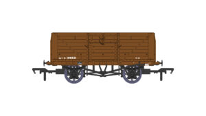 Rapido Trains UK 940028 - 8 Plank Wagon - SR Brown with BR Lettering - OO Gauge