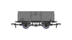 Rapido Trains UK 940029 - 8 Plank Wagon - BR Grey - OO Gauge
