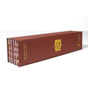 C-Rail OO Gauge MSC Brown 40ft high cube