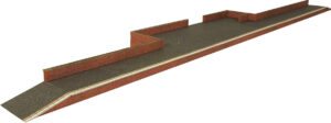 Metcalfe PO216 00/H0 Scale Red Brick Platform Kit