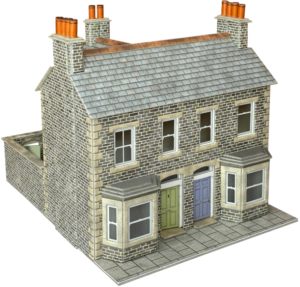 Metcalfe PO301 00/HO Scale Terraced Houses – Stone