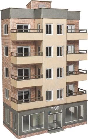 Metcalfe PO360 00/H0 Scale Low Relief Tower Block