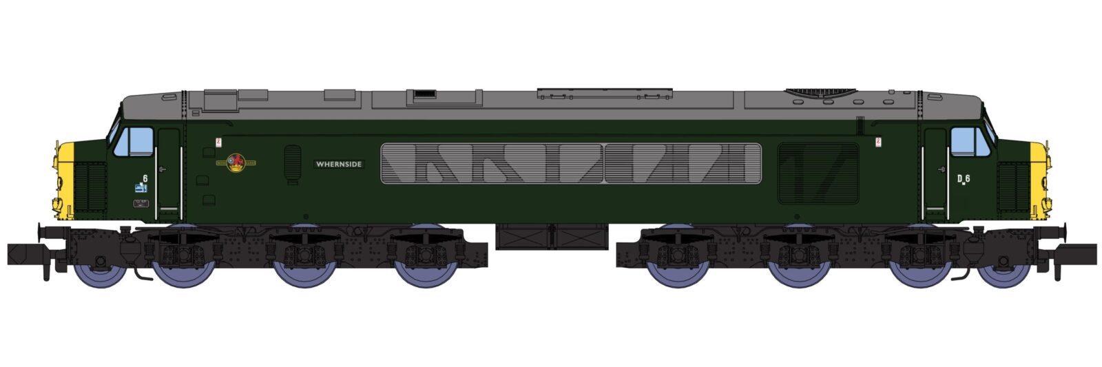 Rapido 948505 6 D6 Whernside BR Green Full Yellow end DCC SOUND N Gauge