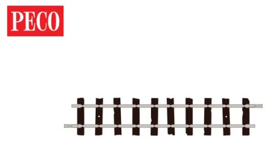 Peco ST-401 Standard Straight OO-9 Gauge Code 80 Pack of 8