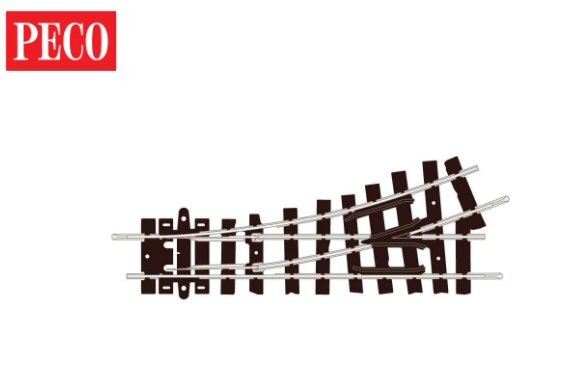 Peco ST-406 Setrack Turnout, Left Hand OO-9 Gauge Code 80