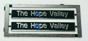 66501 The Hope Valley Etched Nameplates OO Gauge