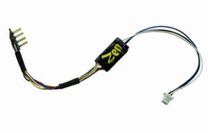 DCCconcepts  DCD-ZN8H.2 Zen Black Decoder: Super THIN NANO 8 Pin with harness – 2 Function