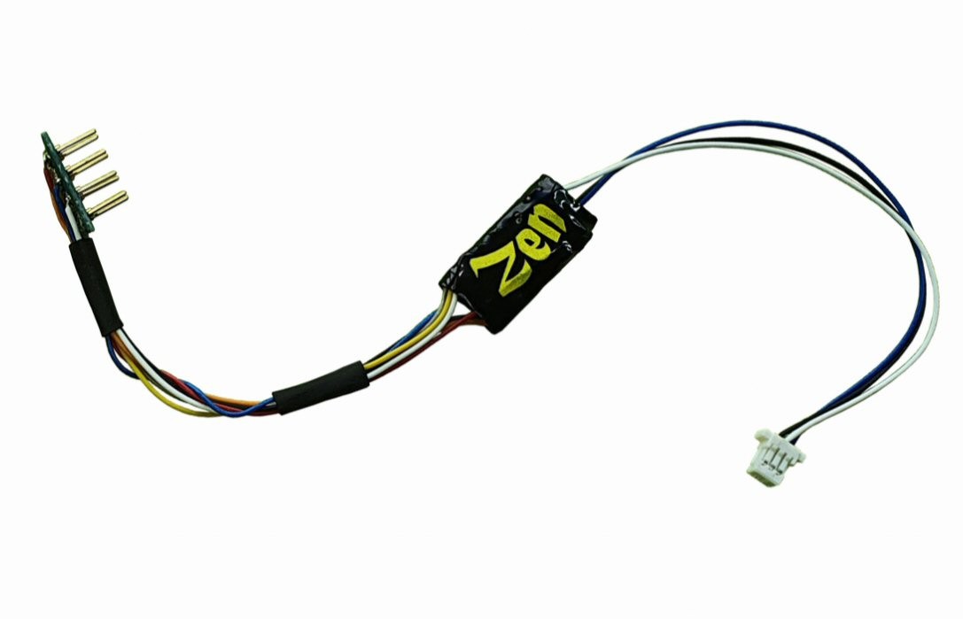 DCCconcepts DCD-ZN8H.2 Zen Black Decoder: Super THIN NANO 8 Pin with harness – 2 Function
