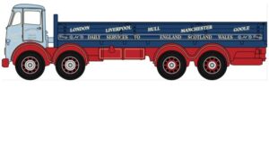 OXFORD DIECAST NFG014 FODEN FG 8 WHEEL DROPSIDE DENNYS TRANSPORT N gauge