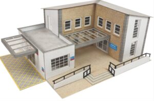 Metcalfe PO362 00/H0 SCALE MUNICIPAL BUILDING