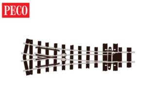 Peco SL-E497 Y Turnout, Medium Radius OO-9 Gauge - Code 80