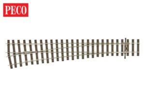 Peco SL-U1189 Bullhead OO Gauge LH Turnout - Large Radius OO Gauge