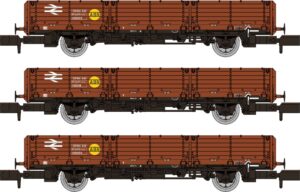 Rapido Trains UK 956001 - OAA BR BAUXITE LIVERY (Yellow ABN Spot) TRIPLE PACK, N GAUGE