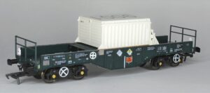 Revolution Trains - RT-FNAD-408 - FNA-D nuclear flask carrier – wagon number 11 70 9229 031-3  in OO / 4mm Gauge