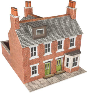 Metcalfe PN103 N Scale Terrace Houses in Red Brick - 2021 DESIGN