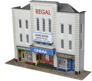 Metcalfe PN170 N Scale Low Relief Cinema and Two Shops