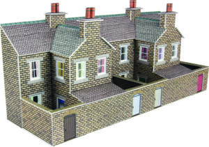 Metcalfe PN177 N Scale Low Relief Stone Terraced House Backs