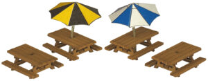 Metcalfe PN810 N SCALE PICNIC TABLES