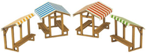 Metcalfe PN830 N SCALE MARKET STALLS